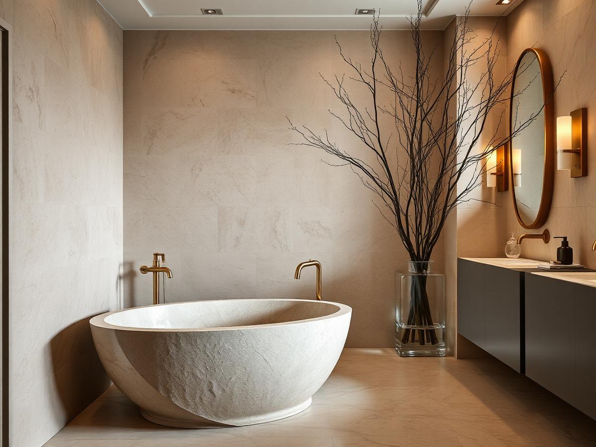 Stone bathroom